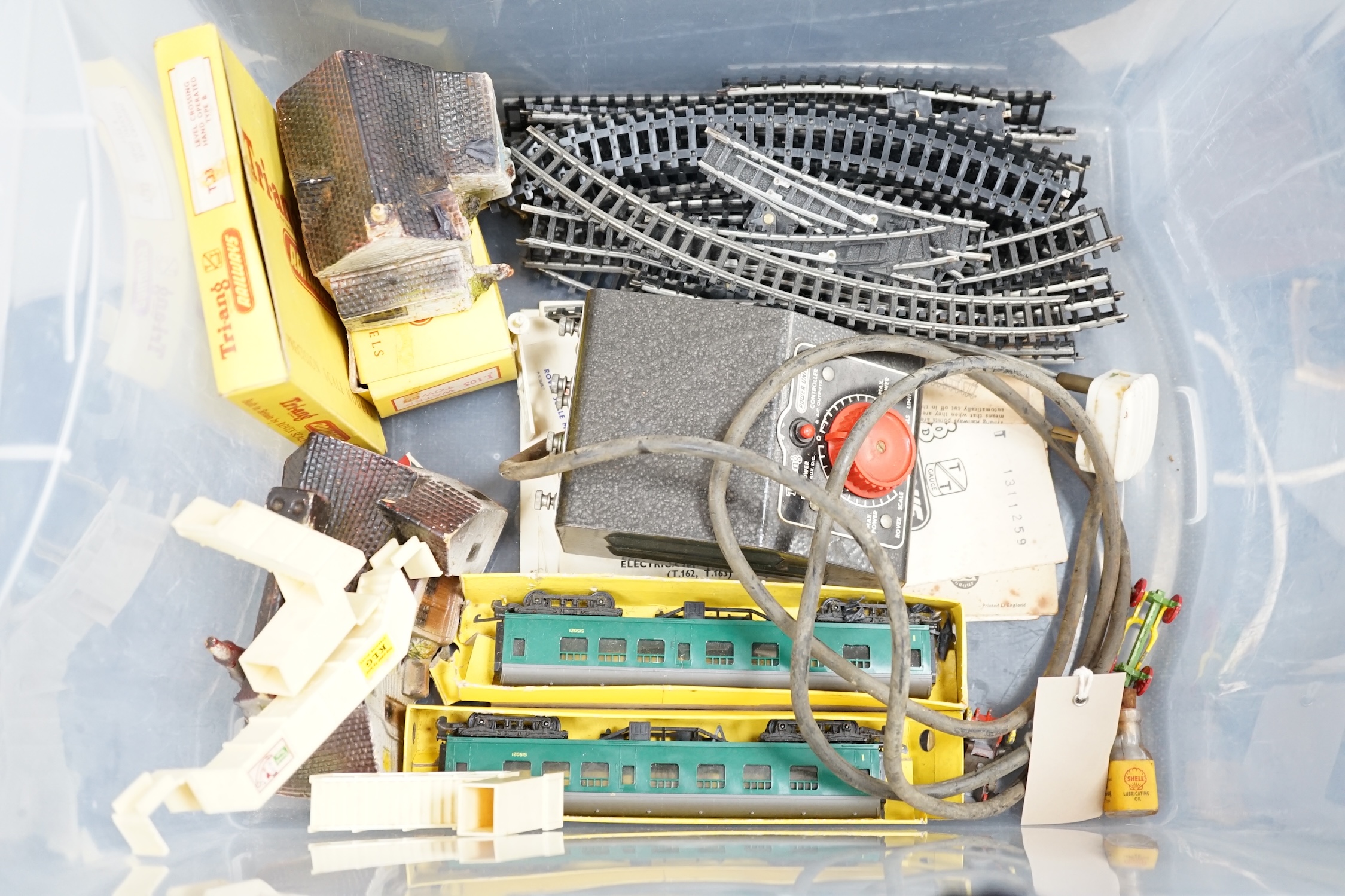 A boxed Corgi Major Toys Corporal Guided Missile on Mobile Launcher (1112), the set is complete with inner packing pieces, ‘Rocket Age’ leaflet, instructions and other paperwork, together with a small quantity of Tri-ang